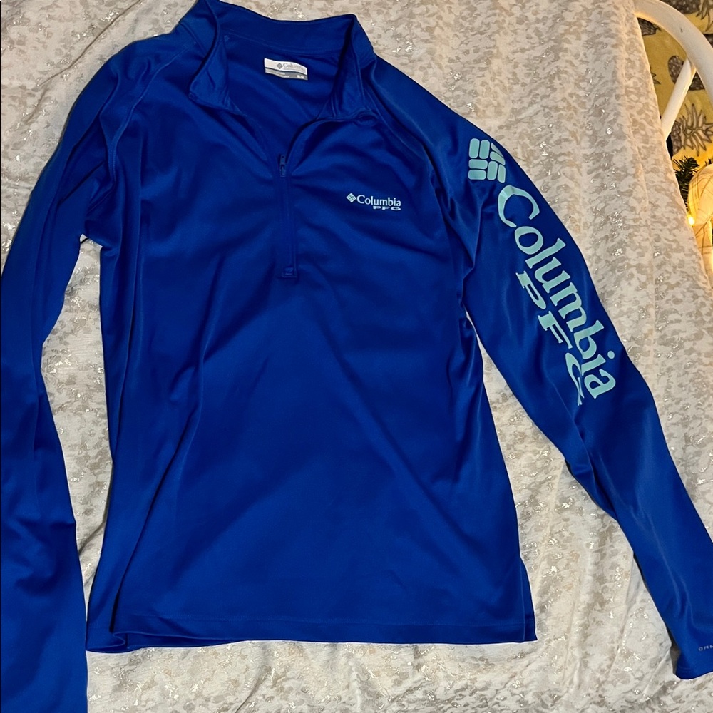 Columbia Royal Blue Quarter-Zip Top